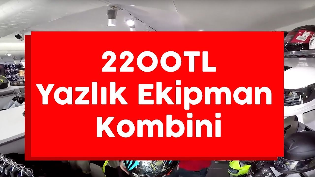 Yazlık Motosiklet Ekipman Kombini - 2200TL - Motosiklet.TV